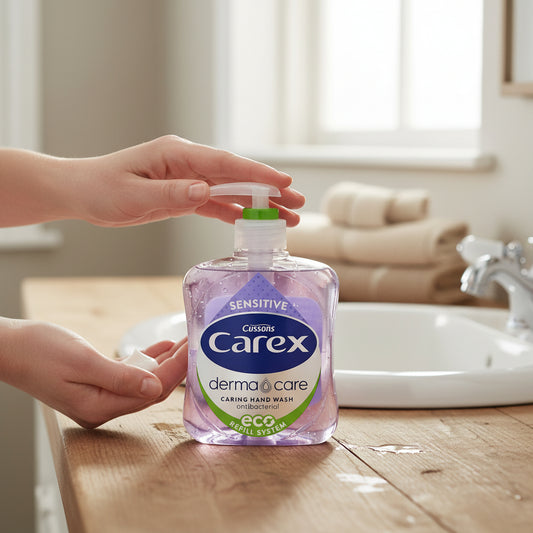 Carex Handwash Sensitive 250ml Gentle Formula For Sensitive Skin