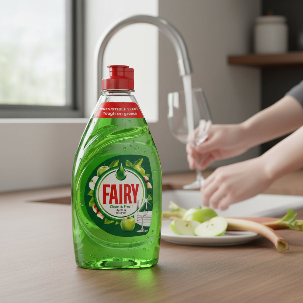 Fairy Washing Up Liquid Apple Scent 320ml Dish Soap For Sparkling Clean Dishes Everyday