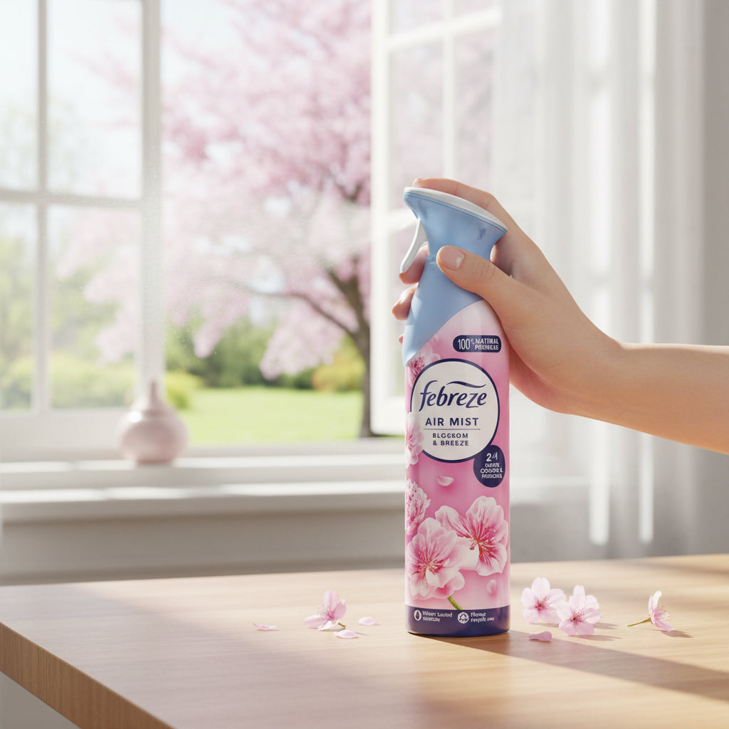 Febreze Air Spray 185ml Blossom Breeze Odor Eliminator Room Freshener For Home And Living Areas