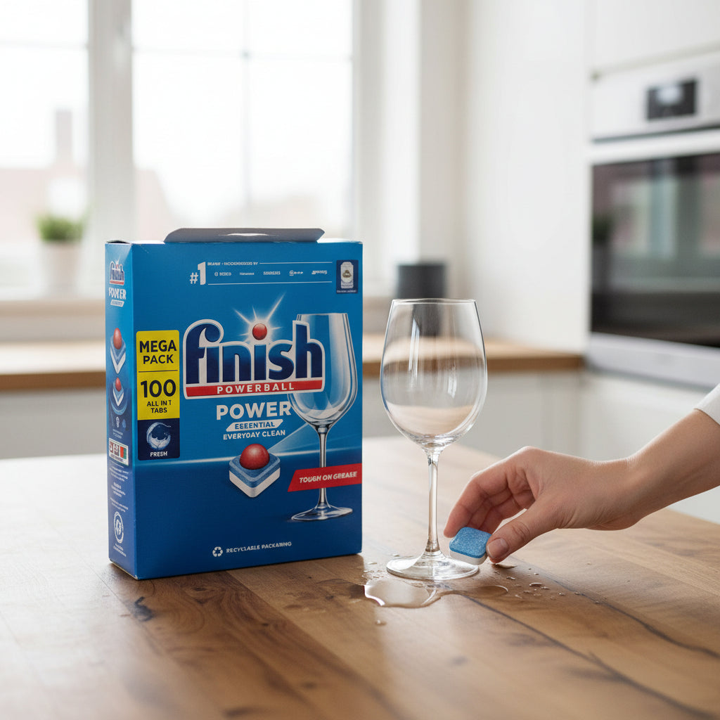 Finish Powerball Original Dishwasher Tabs 100 Count For Powerful Cleaning And Sparkling Dishes Every Time