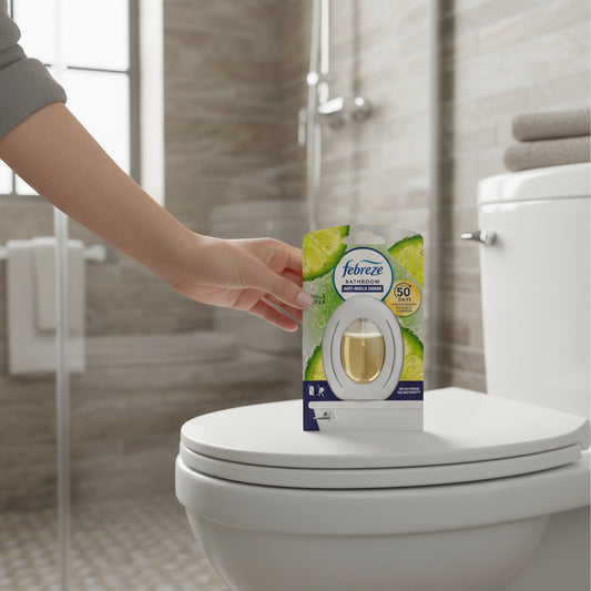 Febreze Bathroom Air Freshener Citrus Active Scent Anti Mould Odour Control Long Lasting 50 Days