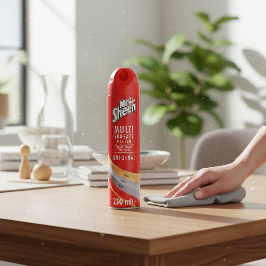 Mr Sheen Multi Surface Polish 250ml Original Liquid Furniture Cleaner And Shine Finish