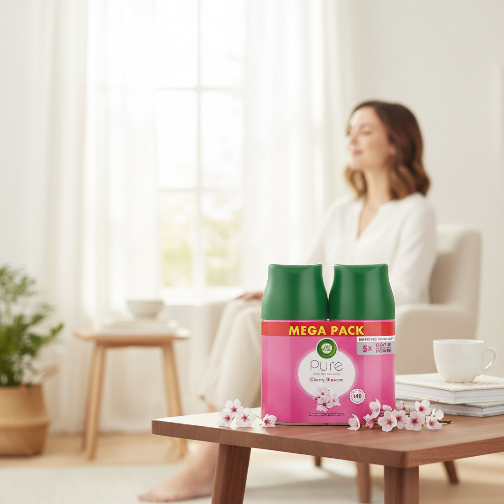 Air Wick Freshmatic Refill 250ml Cherry Blossom Twin Pack Home Fragrance Solution