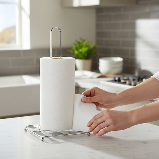 Chrome Kitchen Roll Holder Soren Chrome Kitchen Roll Holder