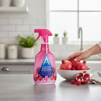 Astonish Trigger Spray 750ml Aromatic Surface Cleanser Antibac Pomegranate And Raspberry