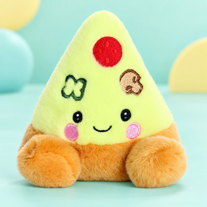 Palm Pals Peppa Pizza Slice 5in shown in full on a pale teal studio background