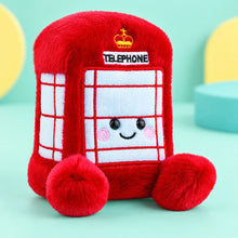 Palm Pals Telephone Box shown in full on a pale teal studio background