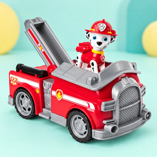 Paw Patrol Basic Vehicle - Marshall shown in full on a pale teal studio background