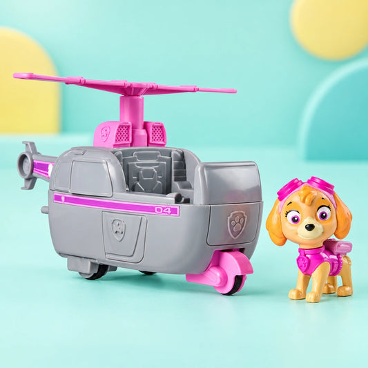 Paw Patrol Basic Vehicle - Skye shown in full on a pale teal studio background