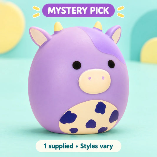 Squishmallows - 2.5in Squooshem S11 Mystery Pick shown in full on a pale teal studio background