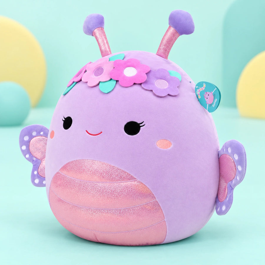 Squishmallows - 20in Jumbo Plush - Brenda shown in full on a pale teal studio background