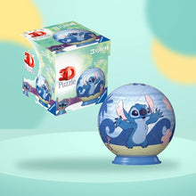 Disney Stitch 3D Puzzle Asst 54pc on a playful mint studio display