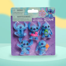 Stitch! 5 Figure Pack on a playful mint studio display