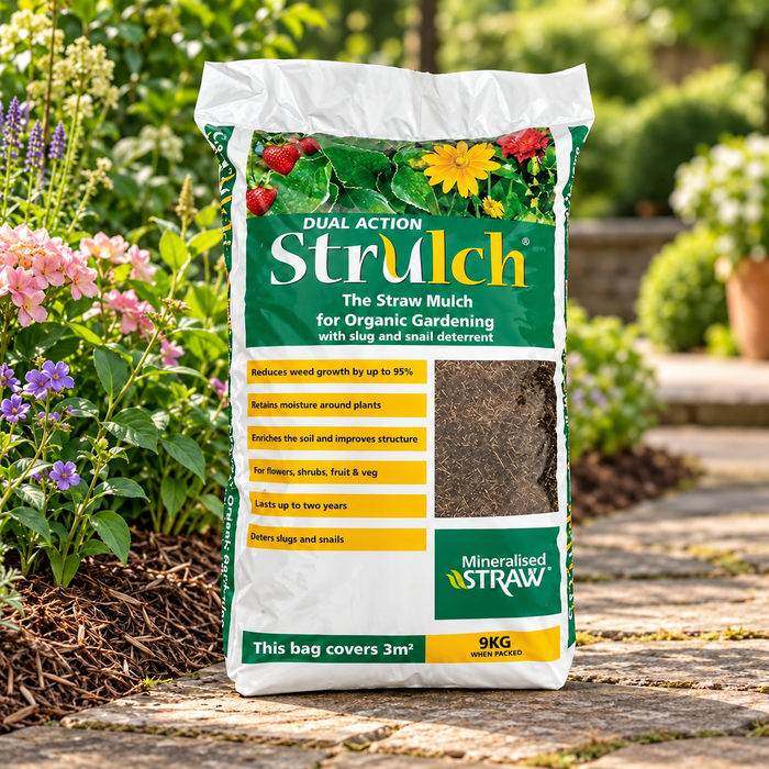 Strulch® Organic Straw Mulch – 100L / 9kg Bag