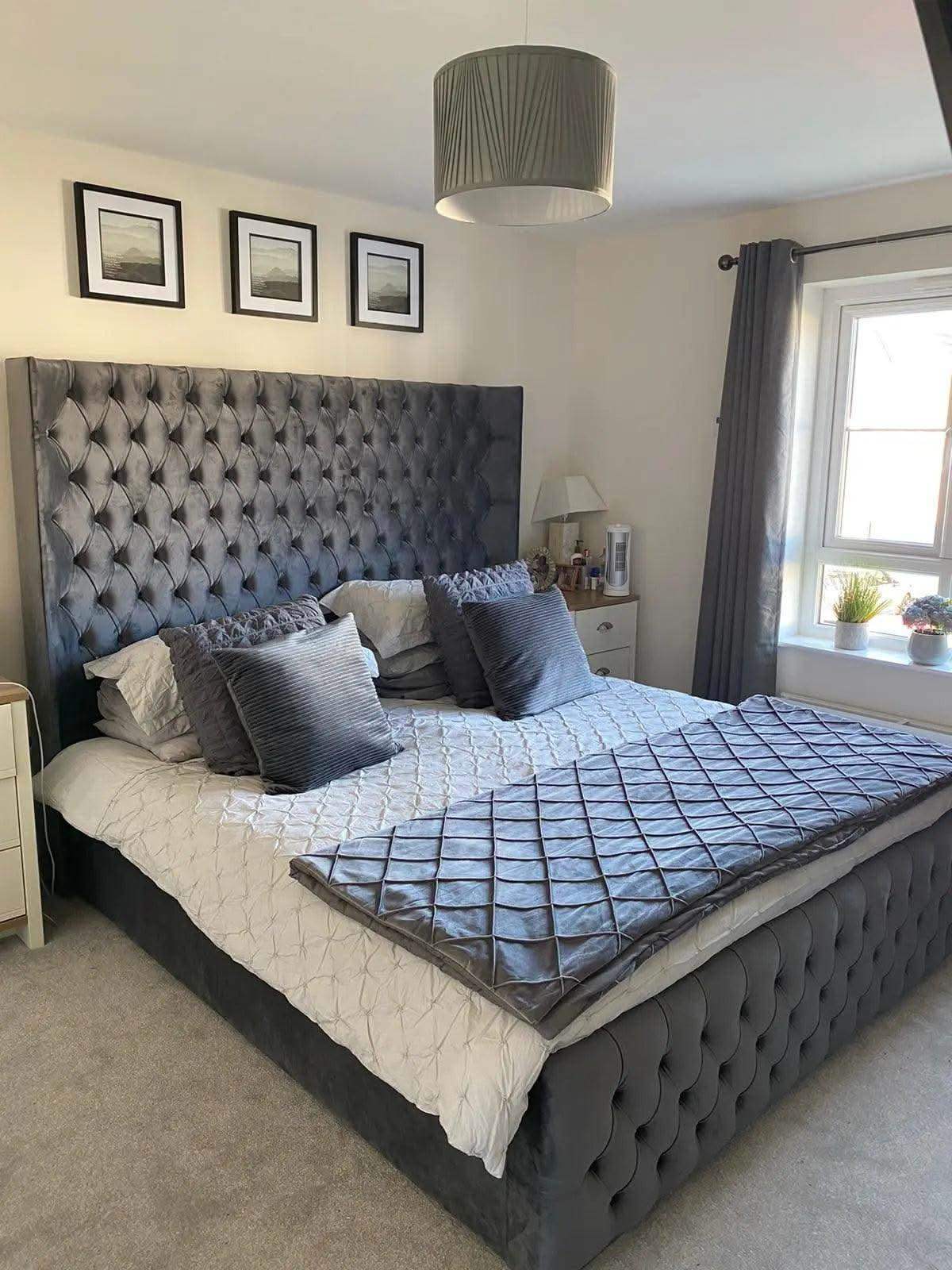 Bella Wingback Bed UK Beds Direct ltd