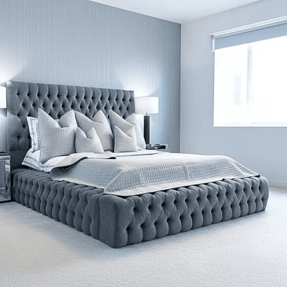 Luxeaire Ambassador Bed Frame UK – Luxury Upholstered Bed with Storage Options UK Beds Direct ltd