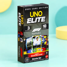 Uno Elite Formula 1 Booster Set shown in full on a pale teal studio background