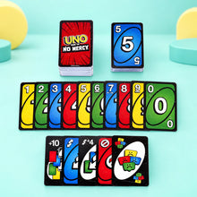 Uno Show Em No Mercy shown in full on a pale teal studio background