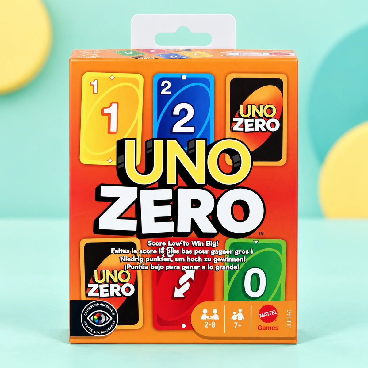 Uno Zero shown in full on a pale teal studio background